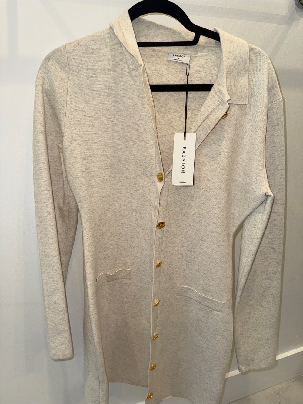 Babaton Cream Button Dress Brand New With Tags